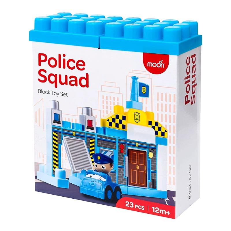 مون - مجموعة ألعاب مكعبات بناء فرقة شرطة 23 قطعة