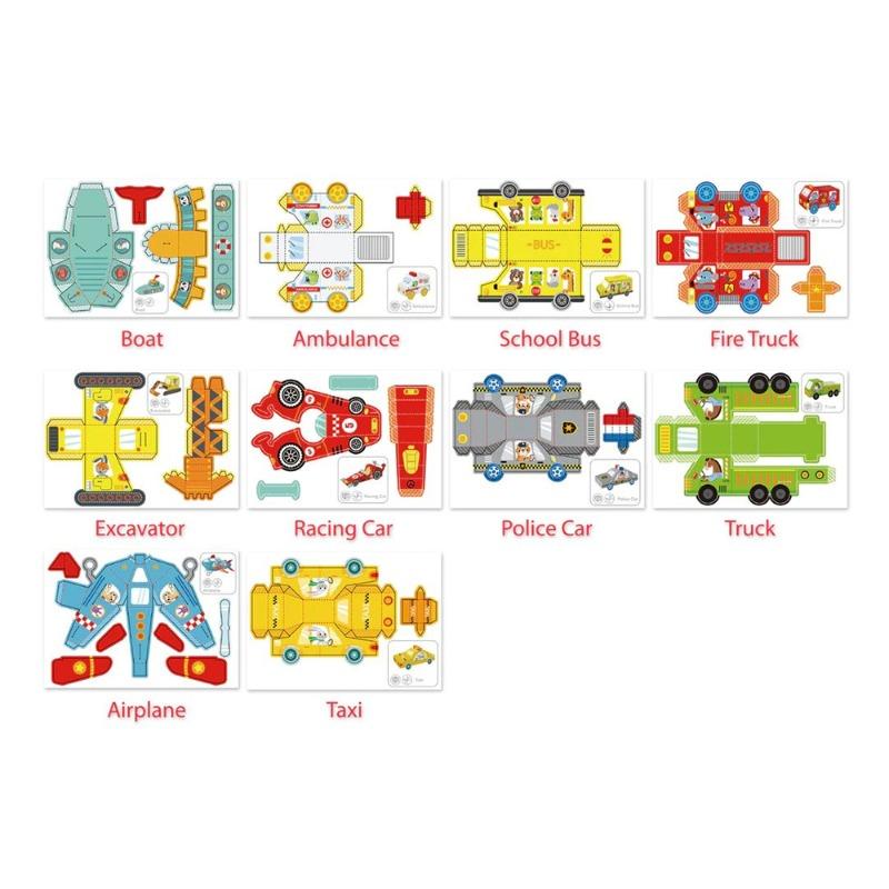 توكي لاند - لعبة ورق اوريغامي ثلاثي الأبعاد بتصميم المركبات