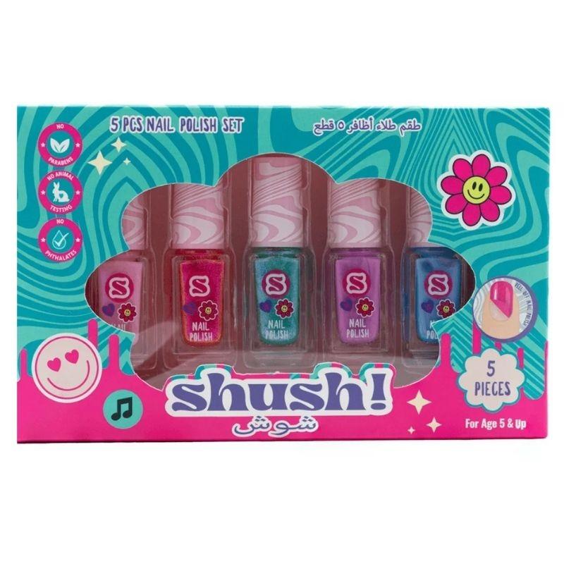 شوش - مجموعة طلاء أظافر شوش للاطفال 5 قطع