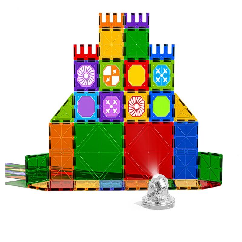 Lights Magnetic Piece Castle Set 48Pcs- Standard Edition