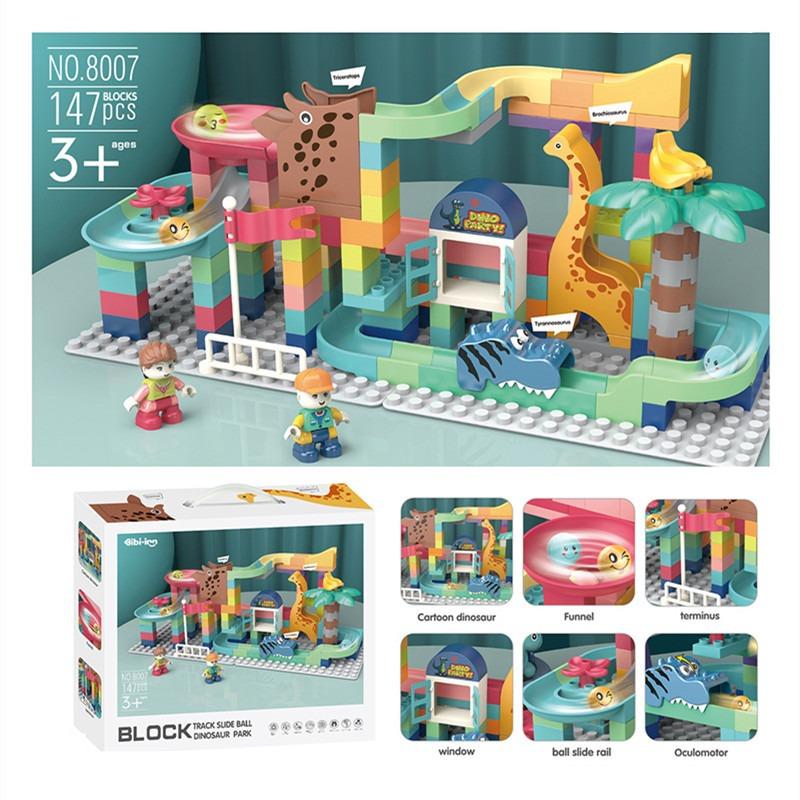 Ibi-Irn Cube Track Dinosaur Park Building -147 Piece