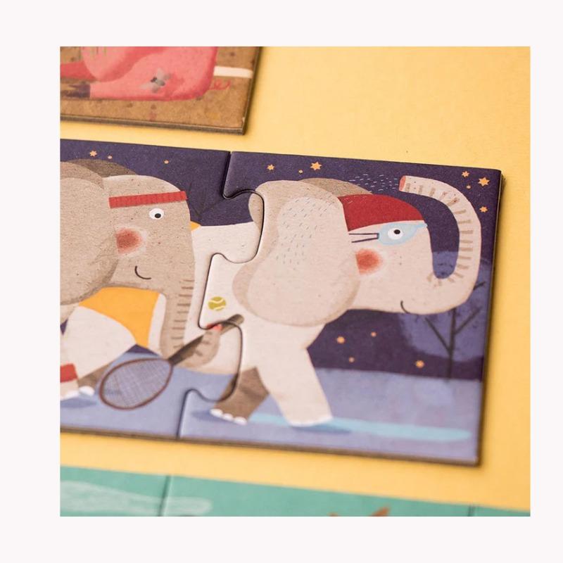 Londji - 10 Penguins Puzzles Set 55Pcs