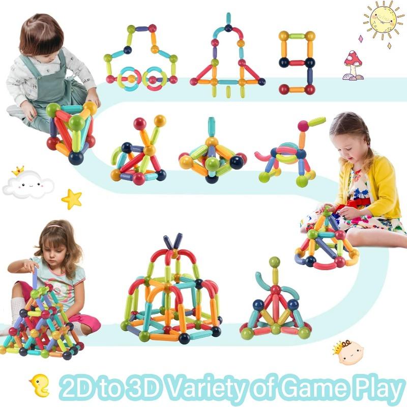 On Shine Montessori Magnetic Building Blocks -61 Pieces