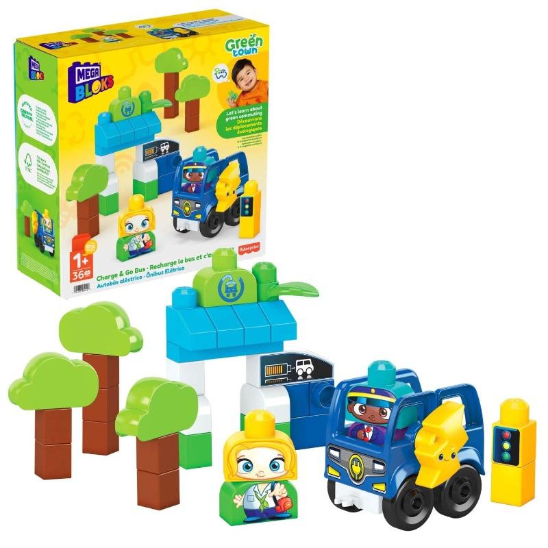 Mega Bloks Green Town Charge & Go Bus