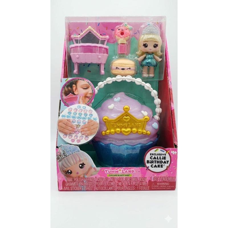 Yummiland Beauty Bag Playset + Lip Gloss Doll Cupcake Bag