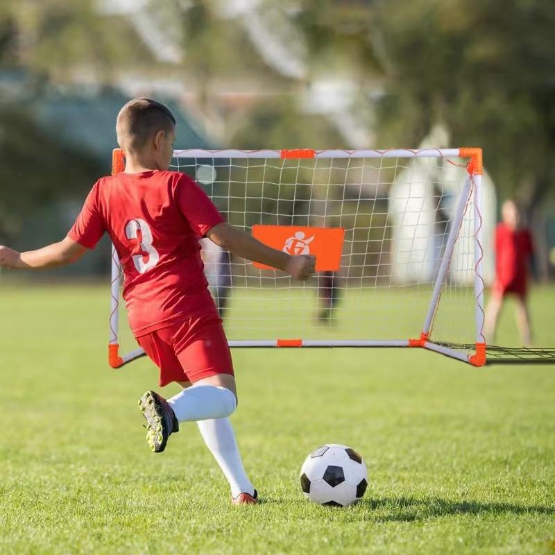 مجموعة مرمى كرة القدم البلاستيكي - حجم كبير