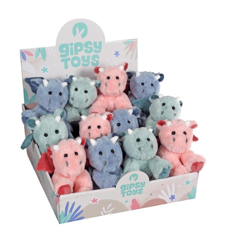 Gipsy Plush Dragon 30 cm - Multi Color 1 Pc