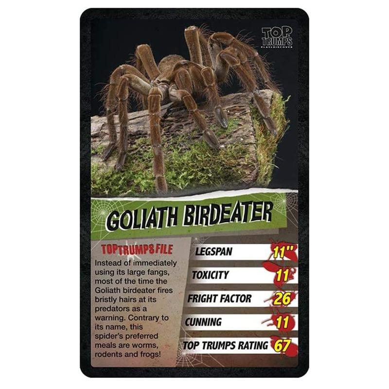 Top Trumps Spiders Card Game