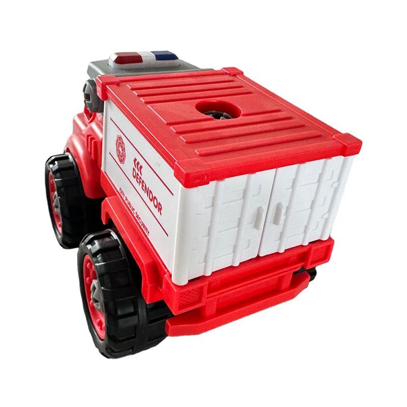 Mini Car DIY Toy Bricks - Fire Extinguisher Truck