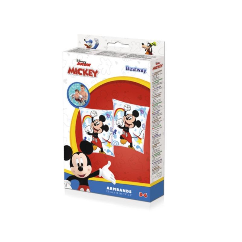 Bestway Mickey Mouse Inflatable Armbands -Safe Swim Support for Kids
