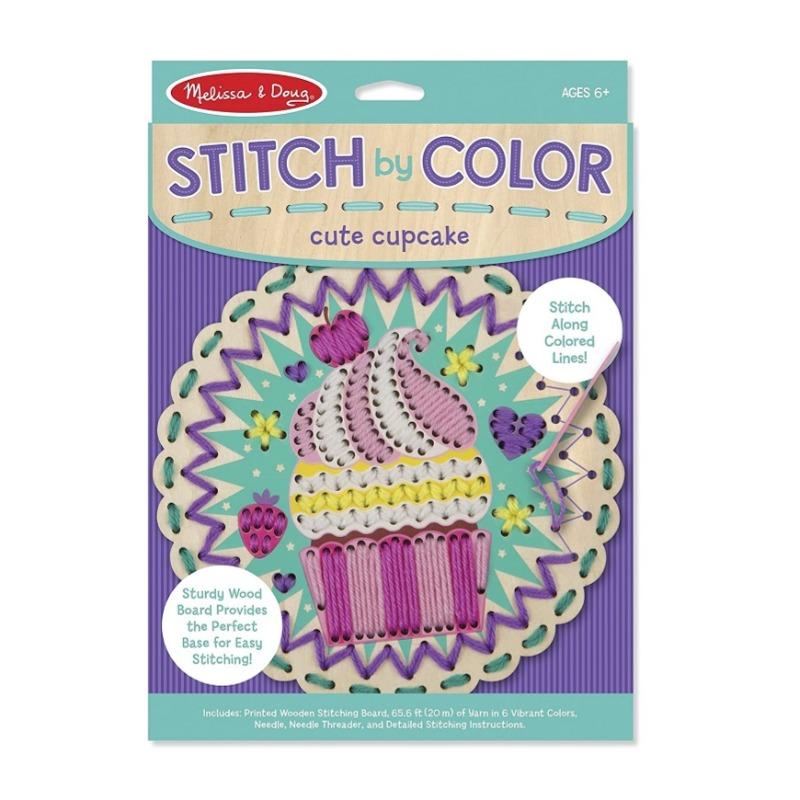 Melissa & Doug Stitch by Color Cute Cupcake Toy