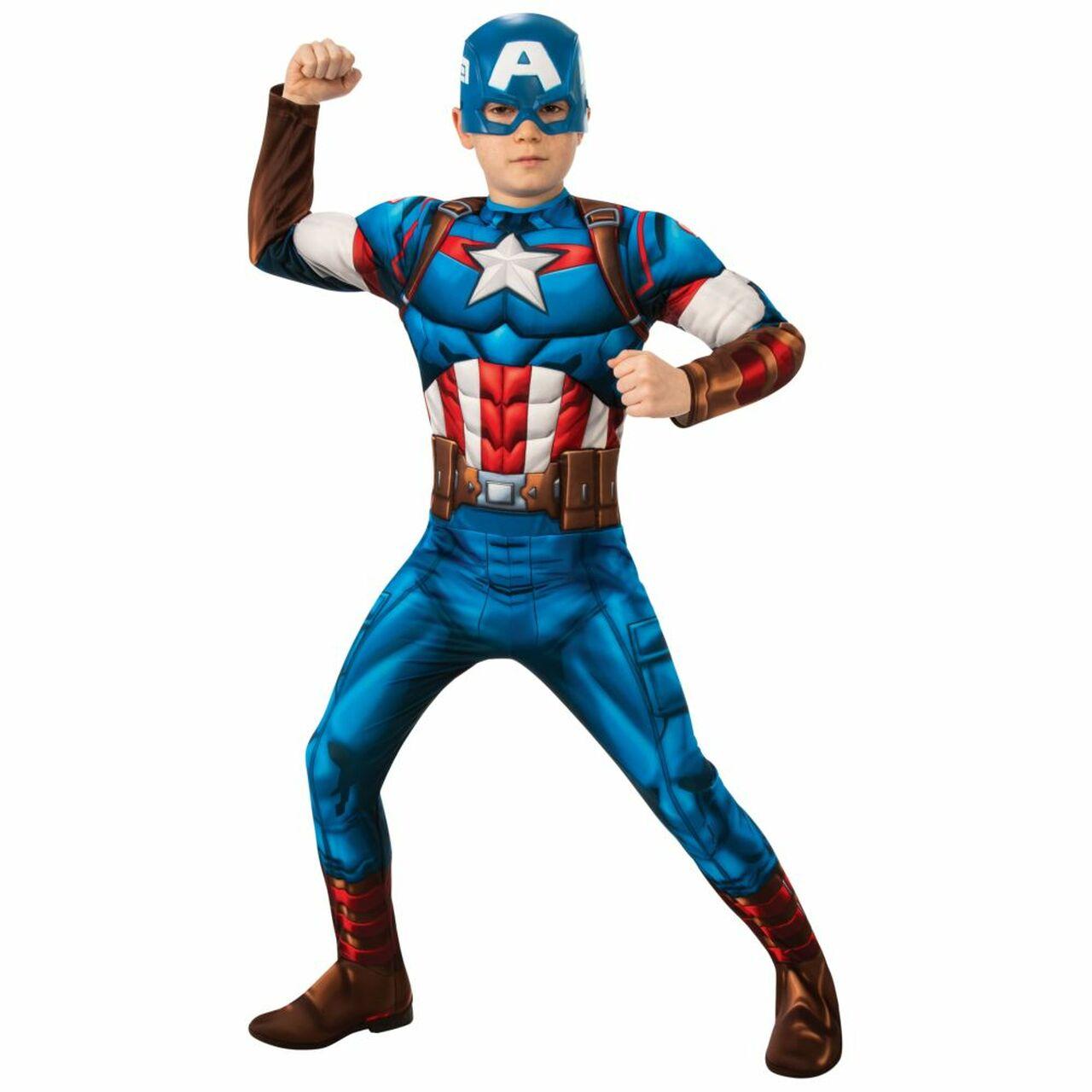 Rubies Marvel Avengers Captain America Deluxe Childs Costume