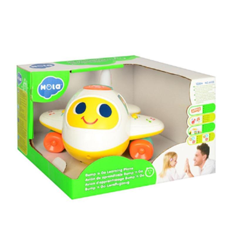 Hola Bump & Go Educational Airplane