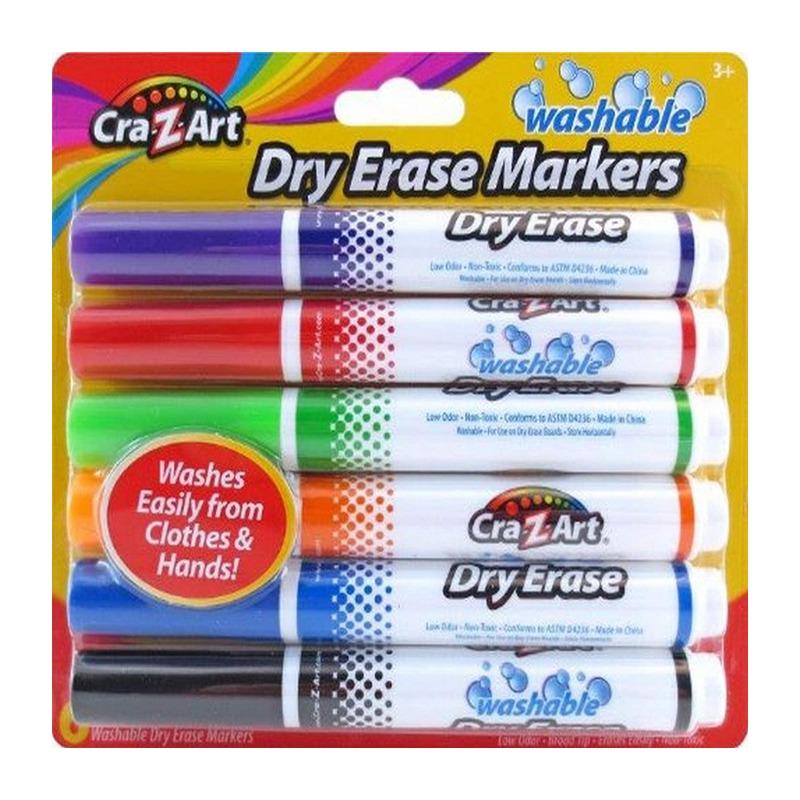 Cra-Z-Art 6 Washable Dry Erase Marker