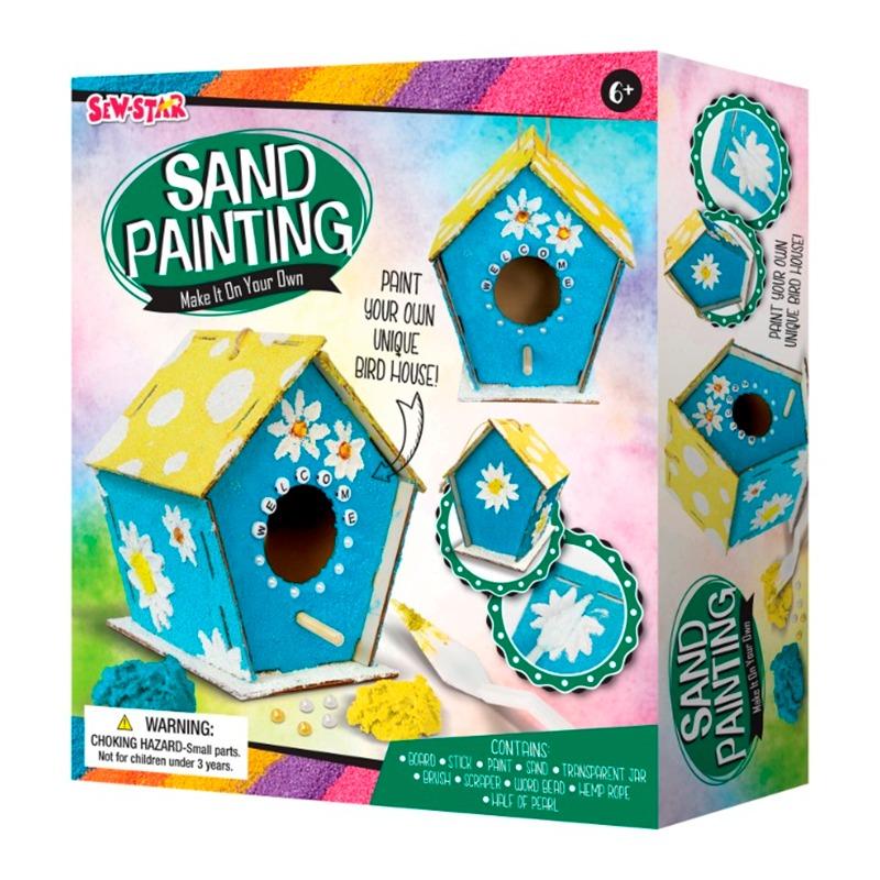 Sew Star Sand Painting - Bird House