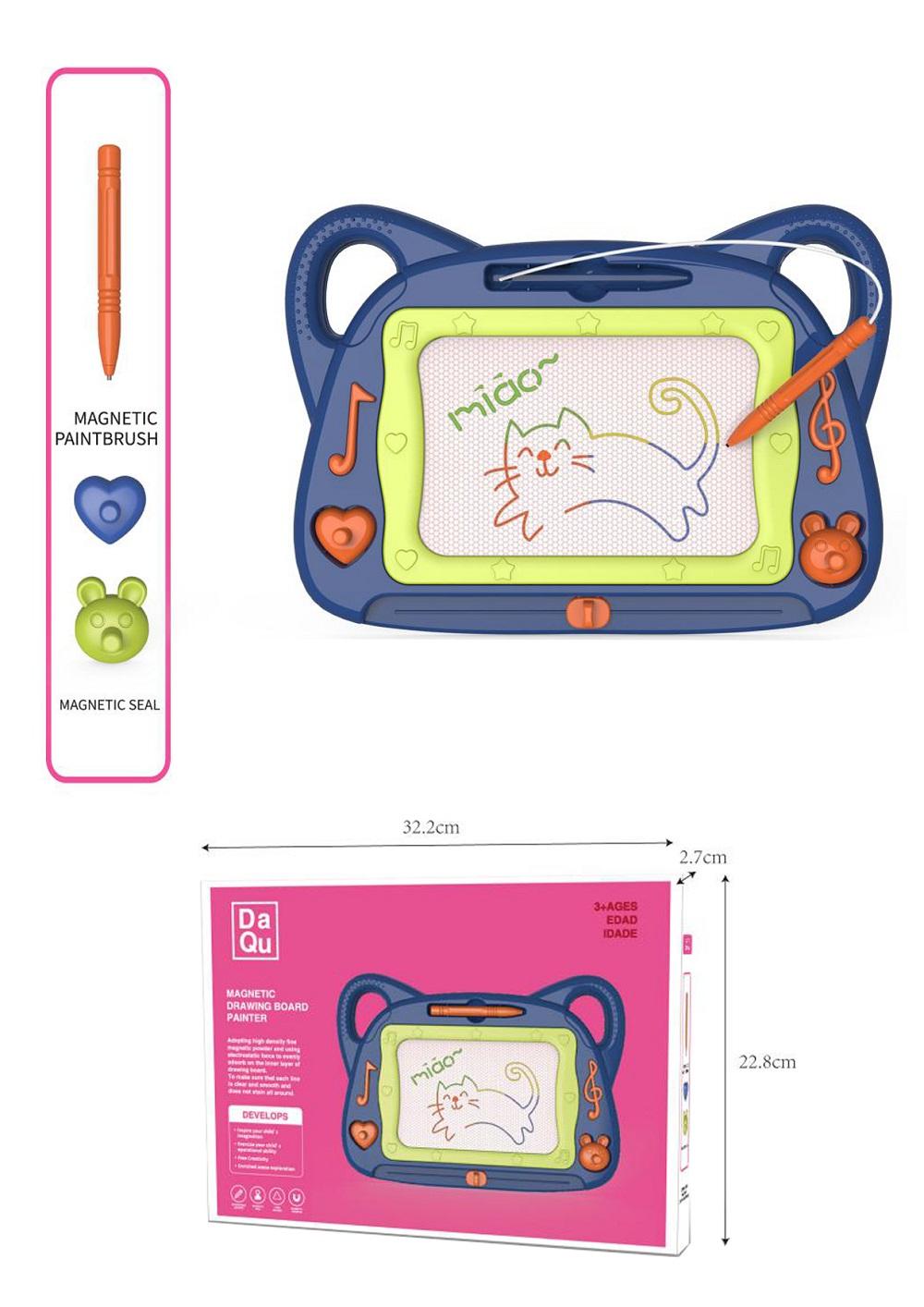 سبورة الرسم المغناطيسية مع قلم بتصميم القطة