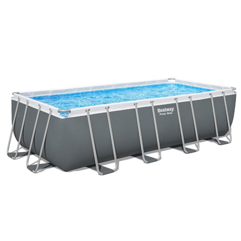 بست واي - مجموعة مسبح باور ستيل مستطيل