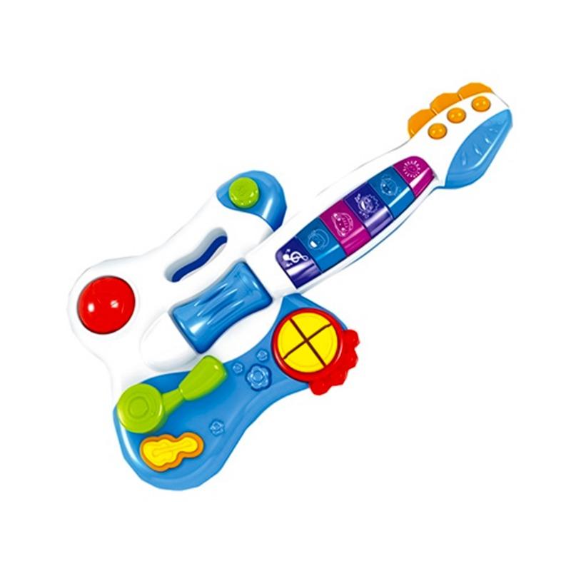 Huanger Baby Toys Dynamic Guitar - Blue