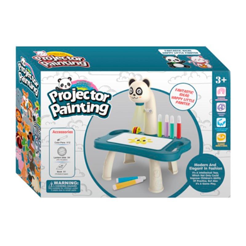 مجموعة طاولة بروجكتر الرسم بتصميم الباندا - ألوان مختلفة