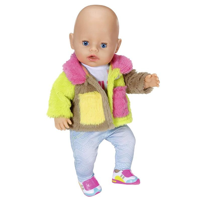 بيبي بورن - مجموعة ملابس ديلوكس الملونة مع معطف للدمى 43 سم