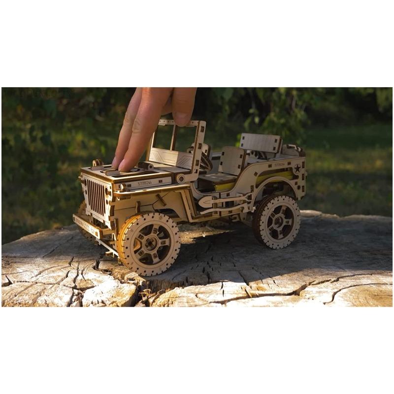 Wooden City Jeep 3D Puzzle