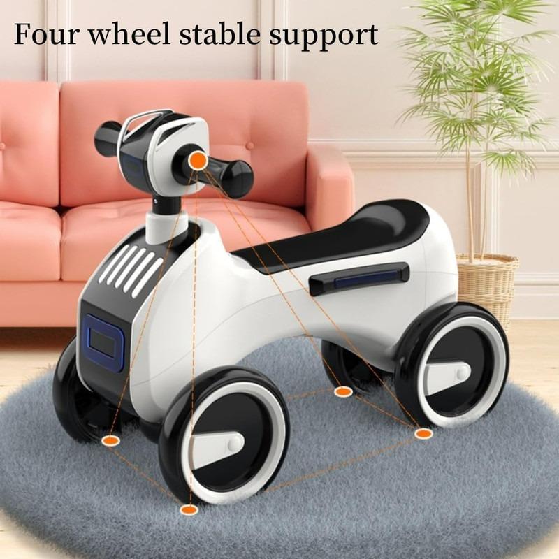 سيارة ستار مارز بريميوم المضيئة الموسيقية القابلة للسحب، إصدار أبيض