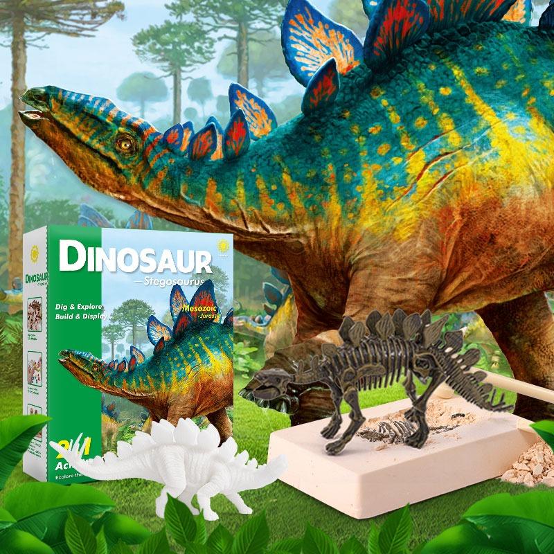 Dinosaur Digs And Paints Stegosaurus Set