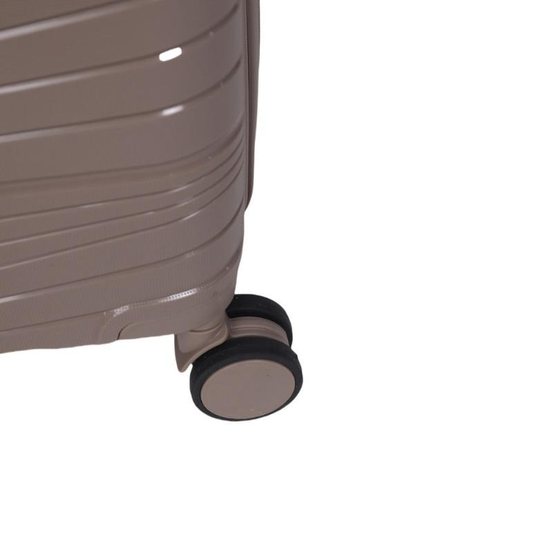 حقيبة سفر بعجلات مقاس 20 بوصة لون كافية