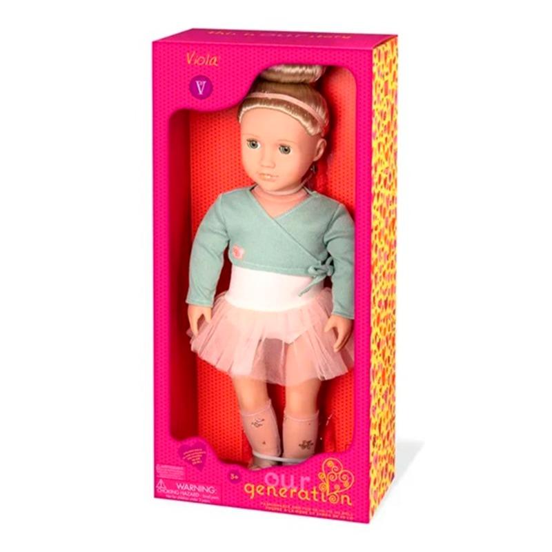 Our Generation Viola Ballet Doll With Green Shrug - 18 Inch
