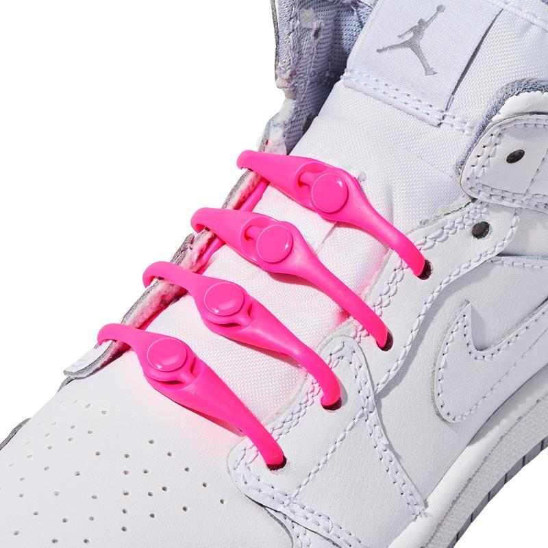 هيكيز - أربطة الحذاء المرنة لون وردي