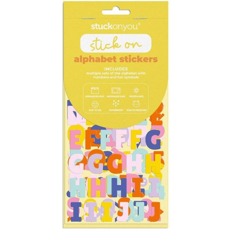 Stuck on You Alphabet Stickers Neutral Yellow