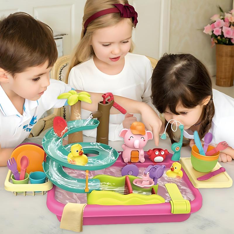 Nocky 4 In 1 Dishwasher Set - Pink