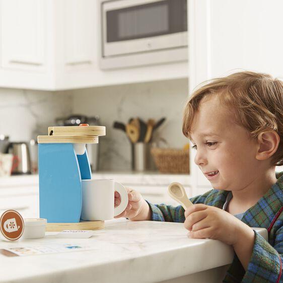 Melissa And Doug Wooden Brew And Serve Coffee Set