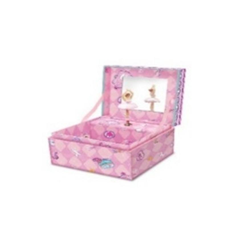pecoware square shape musical jewelry box