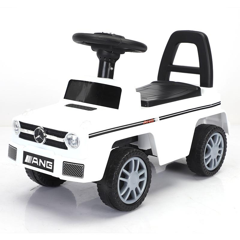 سيارة الركوب مع الضوء والموسيقى - أبيض