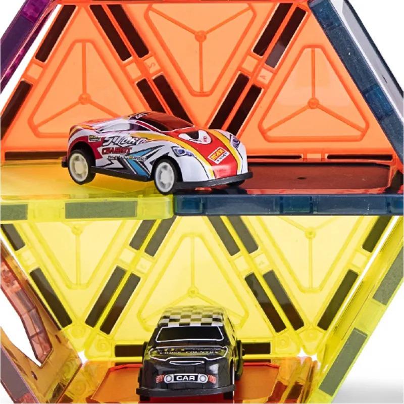 مجموعة قطع البناء المغناطيسي 66 قطعة