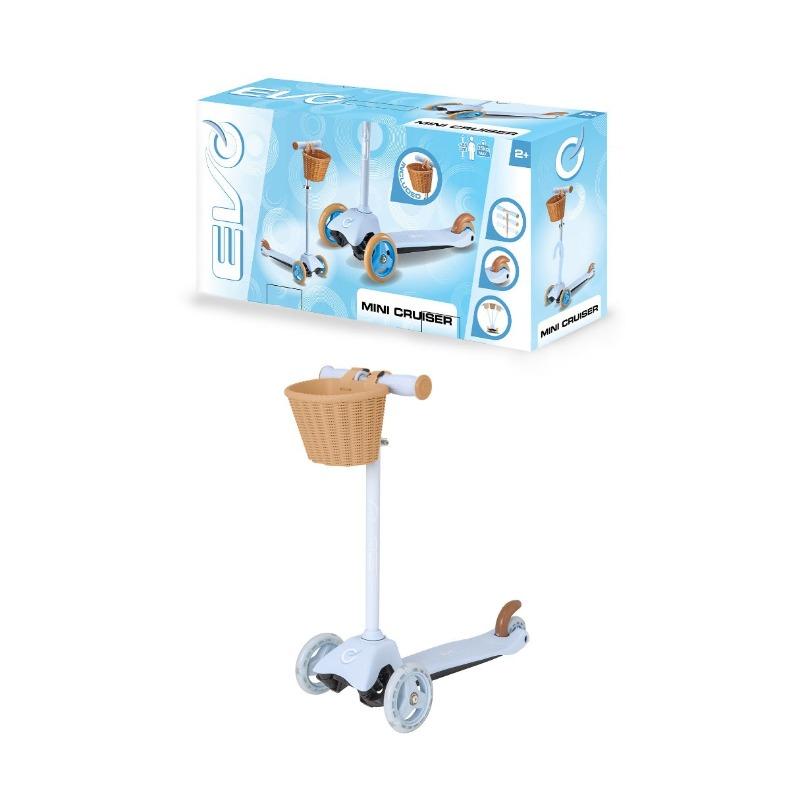 إيفو - سكوتر ميني كروزر مع سلة أزرق سماوي