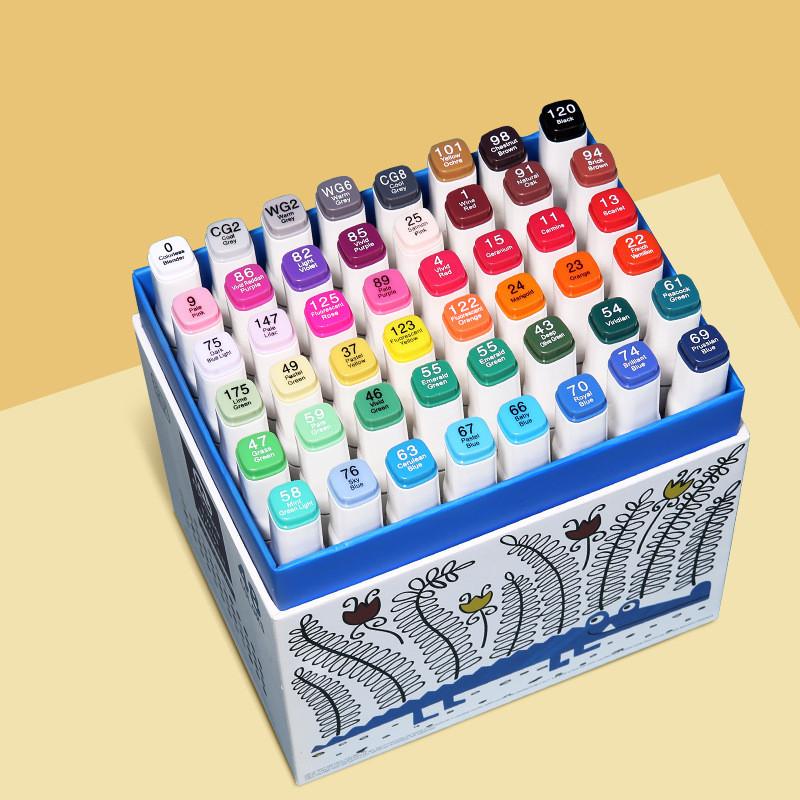 موبي - أقلام تلوين مزدوجة 48 لون