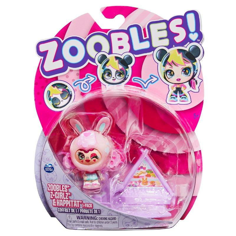Zoobles Z-Girlz Snowfie Figure With Happitat