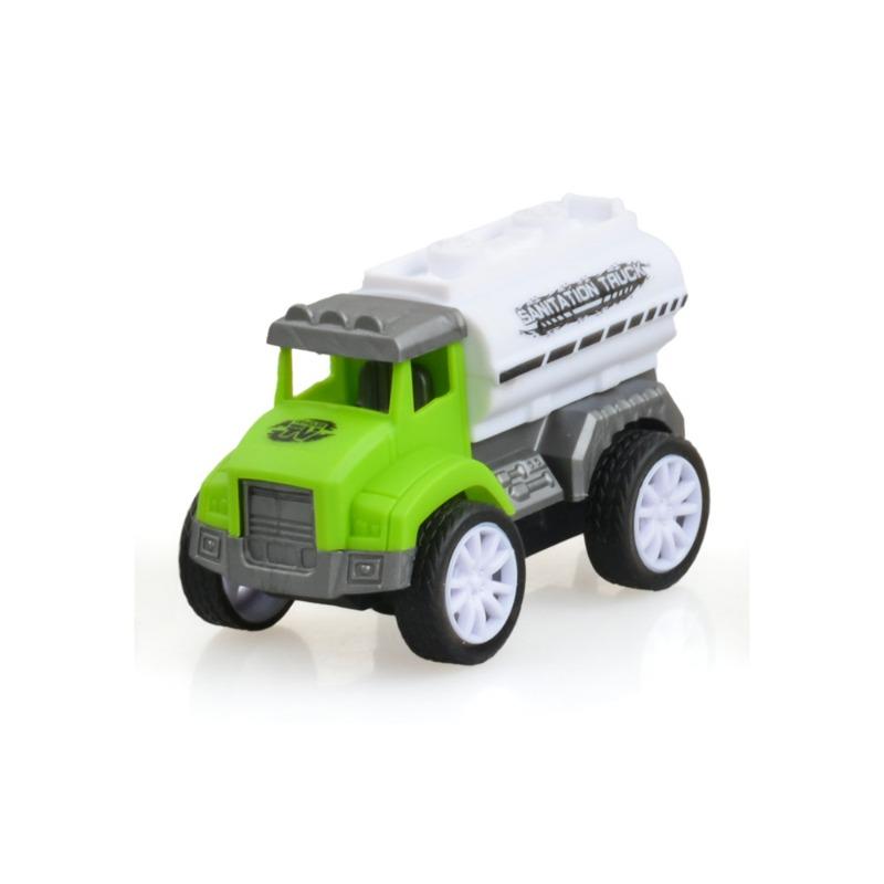 كيكي بي شاحنة احتكاك مزودة بثلاث عجلات سحب للخلف - لون أخضر