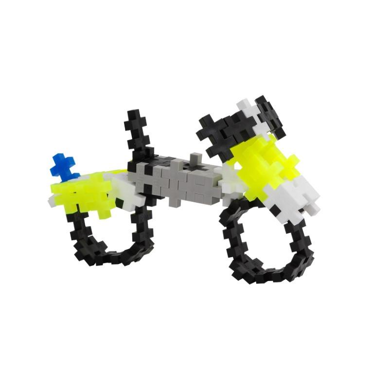Rescue & Battle Bundle (Plus-Plus Police Building Set + Spin Fighters Blazing Knight Spin Fighters Pack)