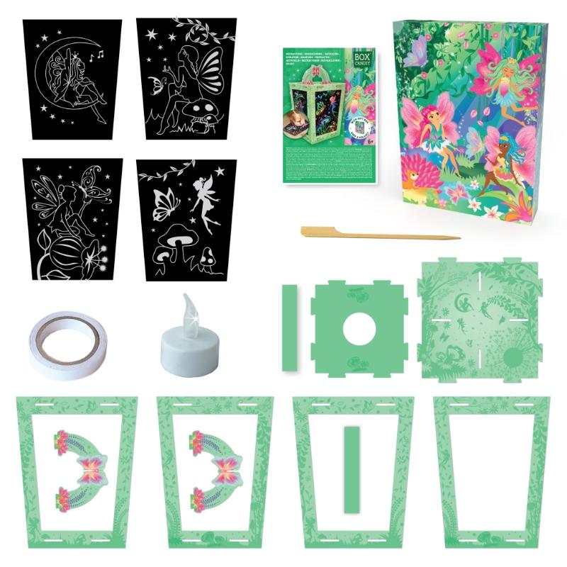 Box Candiy - Twilight Fairy Lantern Scratch Art Set