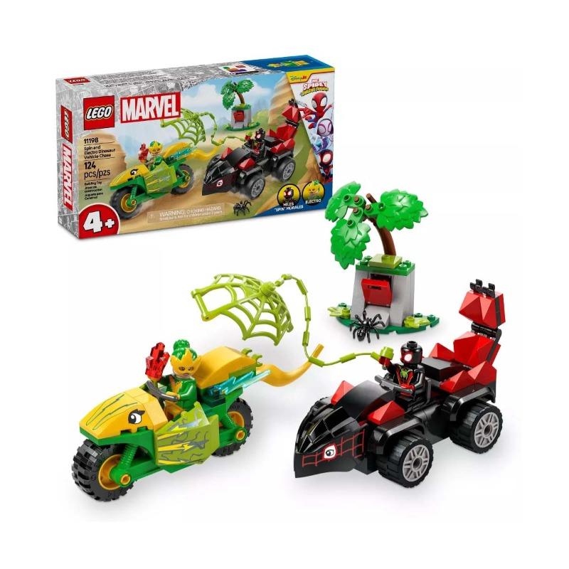 Lego Marvel Marvel Spin and Electro Dinosaur Vehicle Chase 11198