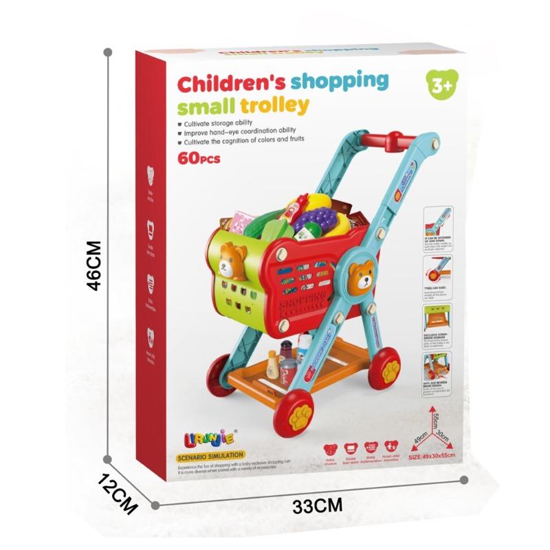 Children’s Shopping Small Trolley Set 60 PCS