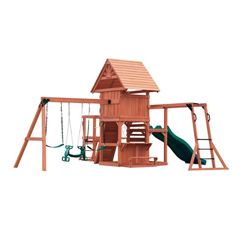 Mountpeak Doble Decker Everest Swing Playhouse With Wooden Roof