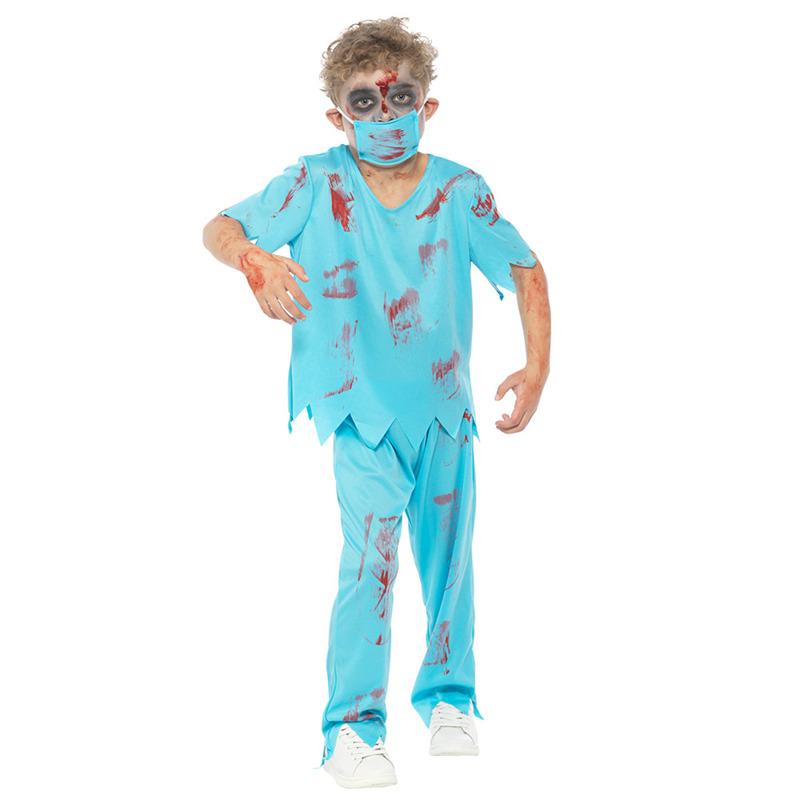 Mad Toys Zombie Doctor Surgeon Kids Halloween Costume - XXL