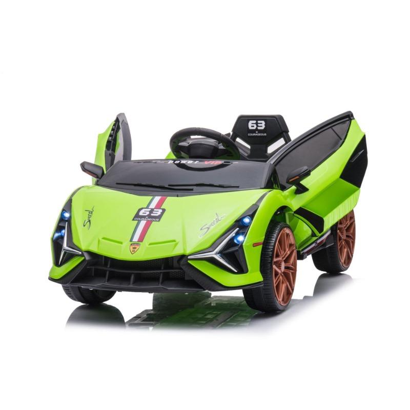 سيارة كهربائية للأطفال بتصميم لامبورغيني سيان – بطارية 12 فولت