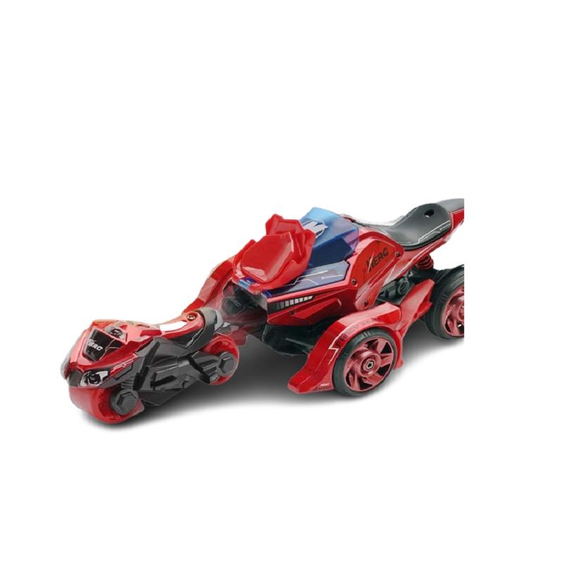 لعبة دراجة بقاذفة للدراجات النارية 2 في 1 - أحمر