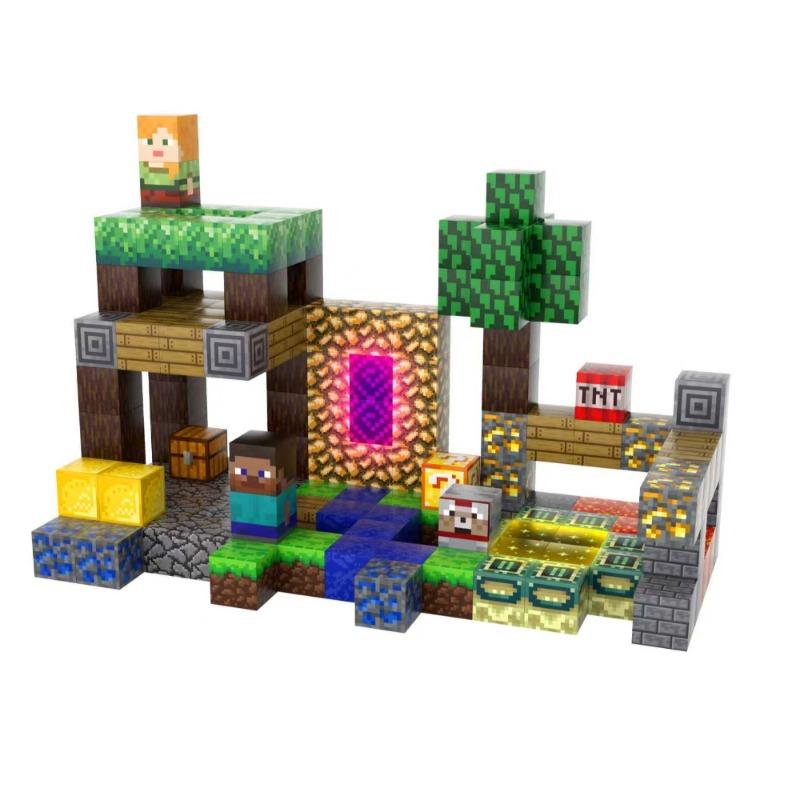 Minecraft Portal Magnetic Building Blocks Set – 150 Pieces