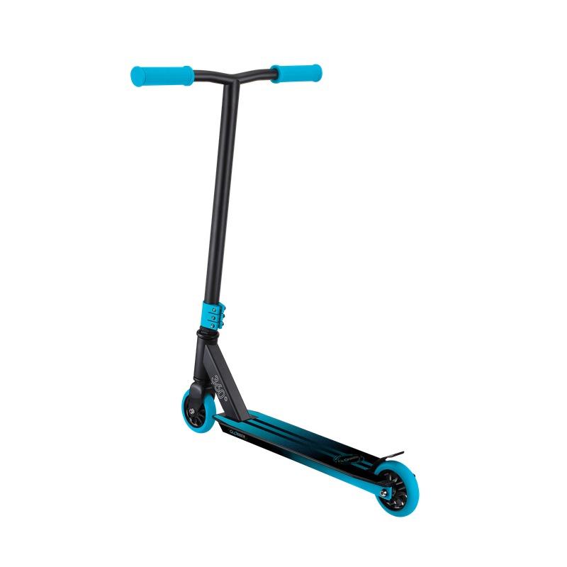 Globber GS360 Stunt Scooter – Freestyle Durable Trick Scooter – Blue & Black